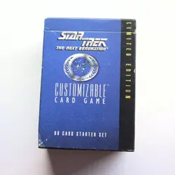 Star Trek TNG CCG Starter Set 60 Cards Open Box Decipher 1995 Complete - Image 1