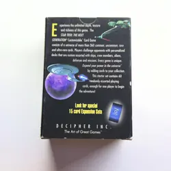 Star Trek TNG CCG Starter Set 60 Cards Open Box Decipher 1995 Complete - Image 2