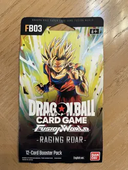 Dragon Ball Super Fusion World Raging Roar FB03 Booster Pack & Son Goku Card Lot - Image 2