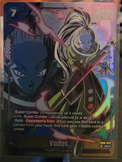 Vados FB08-026 Alternate Art Saiyan's Pride Dragon Ball English Card Fusion Worl - Image 1