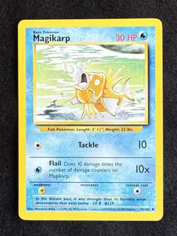 Magikarp- Pokemon 1999 Base Set Non Holo 35/102 LP - Image 2