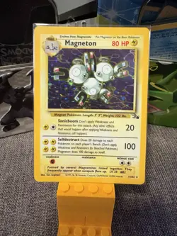 Magneton - 11/62 - Fossil Set - Rare Holo Vintage Pokemon Card - Image 1