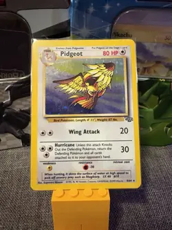 Pidgeot 08/64 Jungle Holo Unlimited Edition Vintage Pokemon Card LP-MP - Image 1