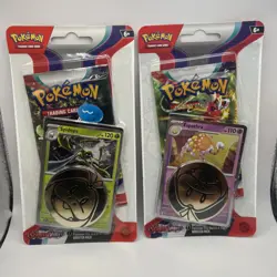 Pokemon TCG Scarlet and Violet booster pack blister lot of 2 - Image 1
