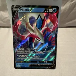 Pokemon Milotic V Ultra Rare Holo Swsh02: Rebel Clash 043/192 210 HP - Image 1