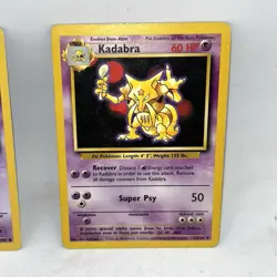 Abra 43/102 & Kadabra 032/102 Base Set Pokemon TCG - Image 3