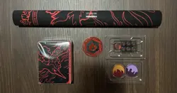 Pokemon Team Rocket's Moltres Playmat, deck Box, coin, Markers & dice - Image 1