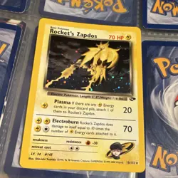 Pokemon Rocket's Zapdos [15/132 Gym Challenge] Holo Rare Basic 70 HP English - Image 1