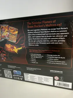 SEALED ✅ Team Rocket's Moltres ex Ultra Premium Collection UPC Box Pokemon TCG - Image 2
