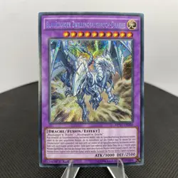 Yugioh Blauaugiger Zwillingsausbruch-Drache MP17-DE056 Secret Rare NM/EX - Image 1