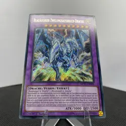 Yugioh Blauaugiger Zwillingsausbruch-Drache MP17-DE056 Secret Rare NM/EX - Image 3