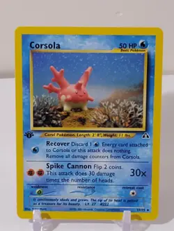 2001 Pokemon TCG Neo Discovery 1st Edition #37/75 Corsola Uncommon Card NM LP - Image 2