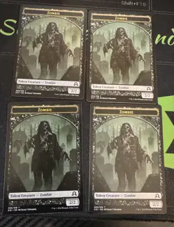 Zombie Token 005 X4 Shadows over Innistrad Magic the Gathering MTG - Image 1