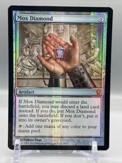 MTG - From The Vault: Relics - Mox Diamond # 10 M Foil, LP 🔮💎 - Image 1