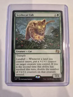Magic the Gathering Scythecat Cub Foundations Jumpstart Regular NM - Image 1