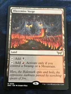 Blazemire Verge Duskmourn: House of Horror Regular NM-M Unplayed MTG Magic - Image 1