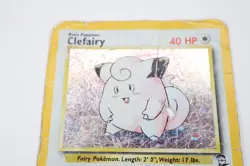 Clefairy Base Set 2 6/130 Unlimited Holo Rare Damaged Pokemon WOTC Vintage TCG - Image 3