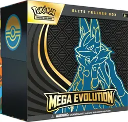 *Sealed Mega Evolution Elite Trainer Box Lucario ETB* Pokemon - Image 1