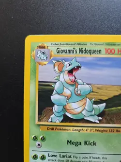 2000 Pokemon TCG Gym Challenge Non Holo Giovanni's Nidoqueen 23/132 - Image 5