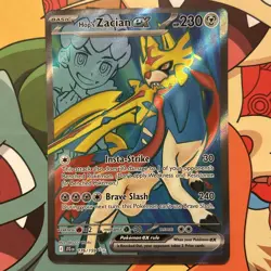 Hop's Zacian EX 176/159 Secret Rate Full Art Journey Together Pokemon TCG - Image 1