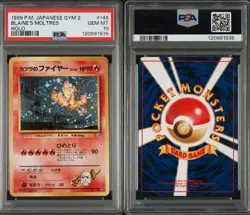 1999 Pocket Monsters Japanese Gym2 Blaine's Moltres #146 Holo PSA 10 (Pokemon) - Image 3