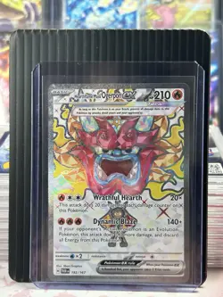 Pokemon Hearthflame Mask Ogerpon ex Twilight Masquerade Ultra Rare Holo 210 HP … - Image 1