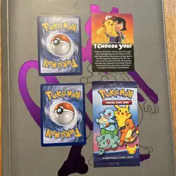 Pokemon TCG Ash’s Pikachu SM111, SM110 And Movie Promo Insert Card. Free Pack - Image 2