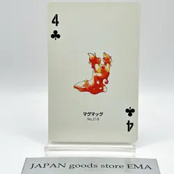 Pokemon Slugma #218 Playing Cards Gold Poker Pichu Nintendo Japanese Japan Rare - Image 1