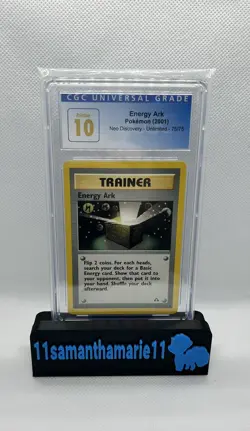 2001 Energy Ark Pokemon Neo Discovery Unlimited CGC 10 - Image 1