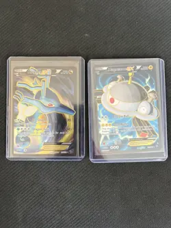Kingdra EX (Full Art) 122/124 Fates Collide Holo & Magnezone EX 101 Pokemon - Image 2