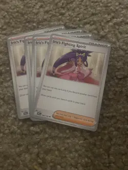 4x Iris's Fighting Spirit 149/159 x4 - NM Journey Together Pokemon Playset - Image 1