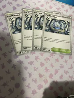 Pokemon Temporal Forces Full Metal Lab 148 Playset X4 NM - Image 1