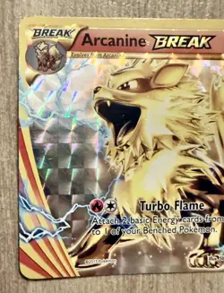 Pokemon TCG Arcanine BREAK XY180 Full Art Black Star Holo Promo - Image 5