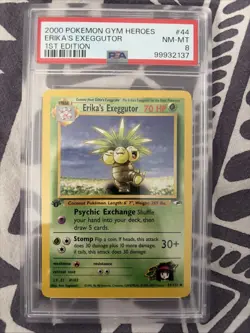 2000 Pokemon Gym Heros Erikas Exeggutor 1st Edition Psa 8 - Image 1