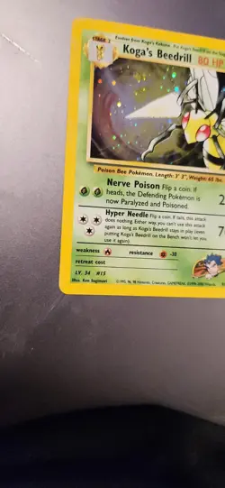 Pokemon TCG Koga's Beedrill Gym Challenge 9/132 Holo Unlimited Holo Rare - Image 2