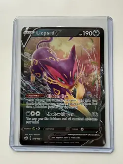 Pokemon TCG Liepard V Chilling Reign Ultra Rare 104/198 - NM / M - Image 4