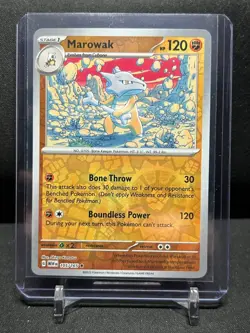 Marowak 105/165 Reverse Holo Rare Pokemon 2023 Scarlet Violet 151 NM English - Image 1