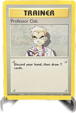 Pokemon TCG Professor Oak Base Set 88/102 Regular Uncommon - Image 1