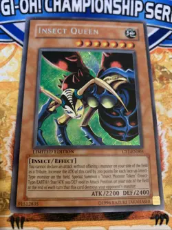 Yugioh Insect Queen CT1-EN005 LP - Image 1