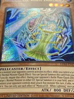3x Mystical Elf White Lightning | Secret Rares | NM | Limited Edition | YuGiOh! - Image 2
