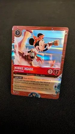 Disney Lorcana Minnie Mouse Pirate Lookout Cruise Promo 17/P3 Near Mint - Image 1