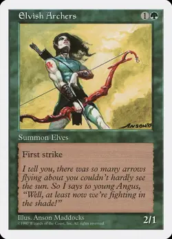 Elvish Archers 5th Edition NM Green Rare MAGIC THE GATHERING MTG CARD ABUGames - Image 1