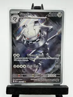 Steelix 150/132 Mega Evolution Illustration Rare Pokemon TCG Card NM - Image 1