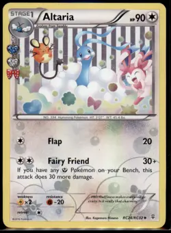 Pokemon Altaria - RC24/RC32 Generations: Radiant Collection MP Uncommon - Image 1