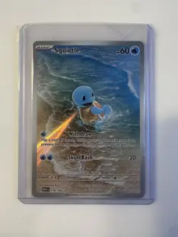 Pokemon TCG Squirtle 170/165 Scarlet & Violet 151 Holo Illustration Rare NM - Image 1