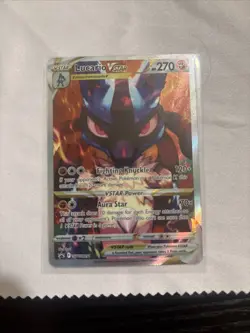 💥 Pokemon TCG Lucario VSTAR SWSH291 Crown Zenith Holo Black Star Promo - Image 1