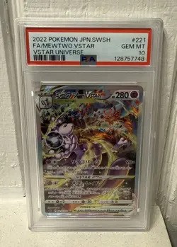 PSA 10 -SEQUENTIAL SET Charizard 212/172 & Mewtwo 221 SAR VSTAR Universe Pokemon - Image 3