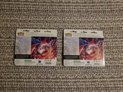 Lot of 2 Pokemon TCG Fusion Strike 3 Pack Blister Factory Sealed - Eevee - Image 2