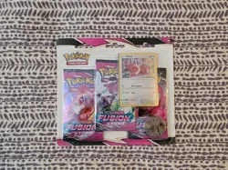 Lot of 2 Pokemon TCG Fusion Strike 3 Pack Blister Factory Sealed - Eevee - Image 3