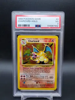 1999 Charizard 4/102 Holo Base Set Unlimited PSA 3 Pokemon TCG - Image 1